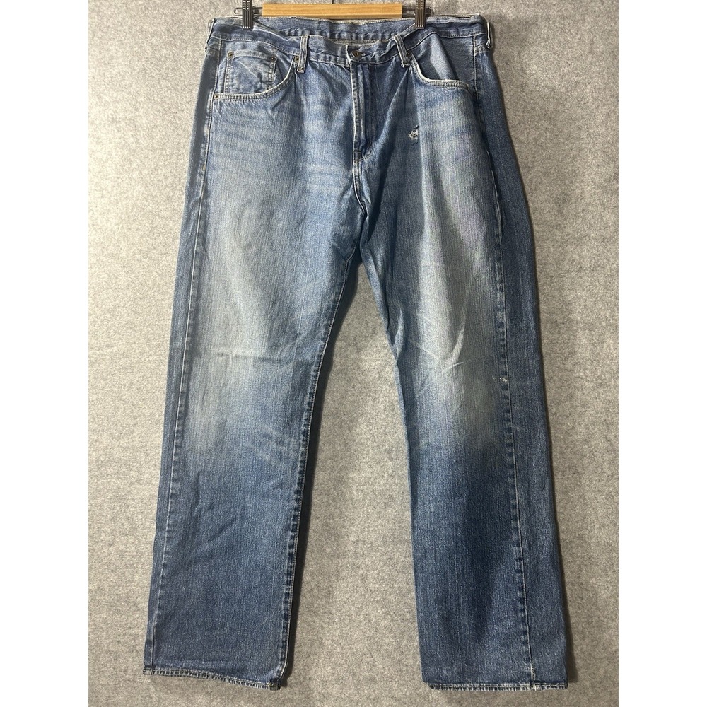 VTG Lauren Ralph Lauren RL Mens Jeans 38x34 Blue Straight Leg 100% Cotton Y2K